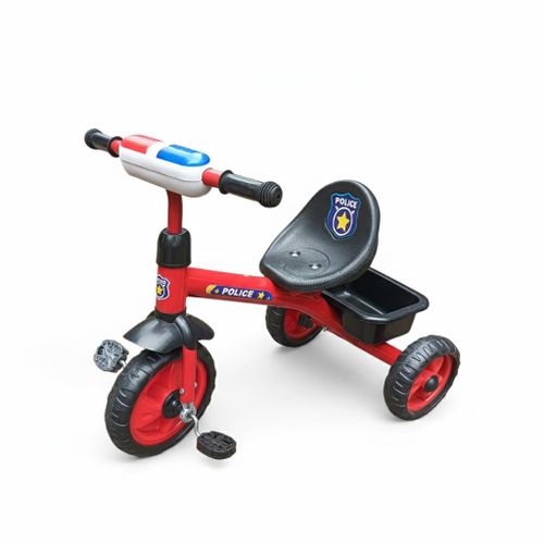 Kids Police DX Tricycle - Purple Fun Ride-On Bike with Flashing Light Bar, Storage Basket & Comfy Seat - For Ages 1 - 4 Years Item | Buy Kids Police DX Tricycle - Purple Fun Ride-On Bike with Flashing Light Bar, Storage Basket & Comfy Seat - For Ages 1 - 4 Years | SPOP Enterprise Global